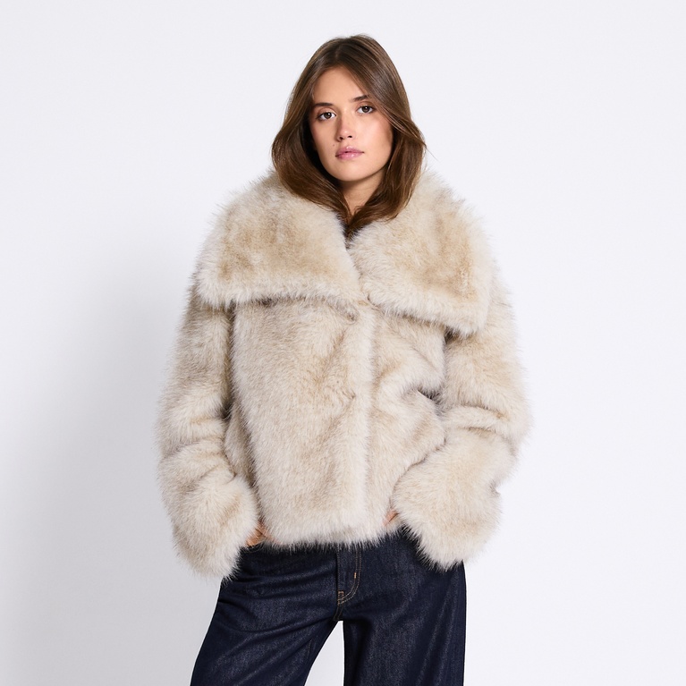 Faux fur jacket "Nathalie"